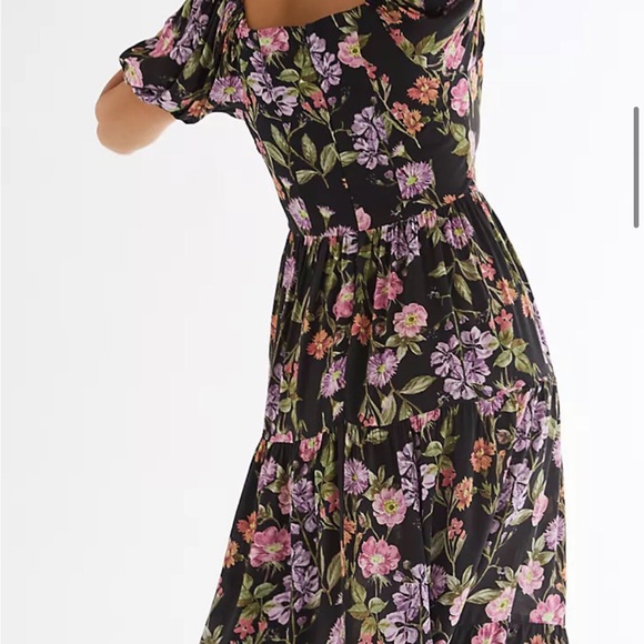Anthropologie Yumi Kim Floral Maxi Dress Smocked Back Floral Print - Picture 2 of 7
